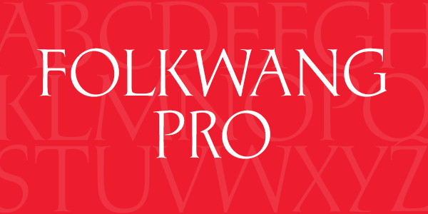 Пример шрифта P22 Folkwang Pro